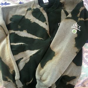 Mass Parks bleach dyed crew neck sweatshirt